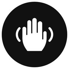 Fototapeta premium Editable hand gesture wave vector icon. Part of a big icon set family. Perfect for web and app interfaces, presentations, infographics, etc