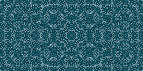 Christmas seamless pattern. Christmas background banner blue. Frost pattern. Happy New Year.