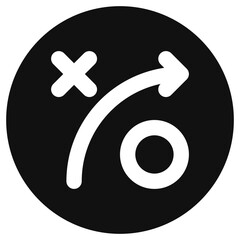 Editable strategy arrow vector icon. Part of a big icon set family. Perfect for web and app interfaces, presentations, infographics, etc