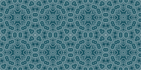 Christmas seamless pattern. Christmas background banner blue. Frost pattern. Happy New Year.