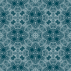 Christmas seamless pattern. Christmas background blue. Snowflake pattern. Happy New Year