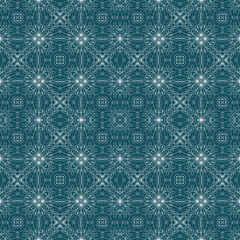 Christmas seamless pattern. Christmas background blue. Snowflake pattern. Happy New Year