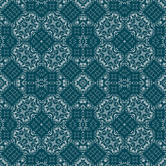 Christmas seamless pattern. Christmas background blue. Snowflake pattern. Happy New Year