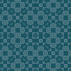 Christmas seamless pattern. Christmas background blue. Snowflake pattern. Happy New Year