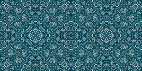Christmas seamless pattern. Christmas background banner blue. Frost pattern. Happy New Year.