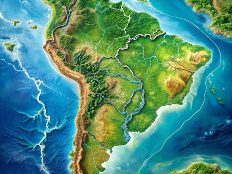 Amazon Rainforest Location Map: South America, Ecosystem, Biodiversity, Deforestation, Geographic Map