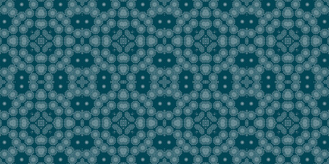 Christmas seamless pattern. Christmas background banner blue. Frost pattern. Happy New Year.