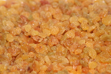 Raisins or Dried Grapes Close Up