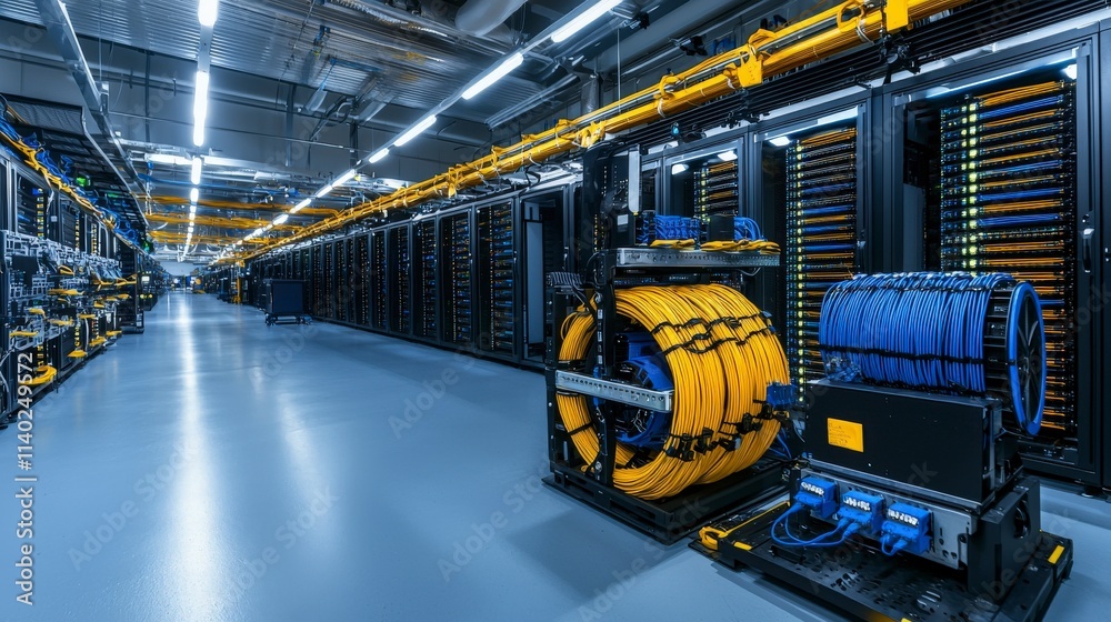 Poster Connecting through innovation large-scale fiber optic infrastructure in modern data center technologies