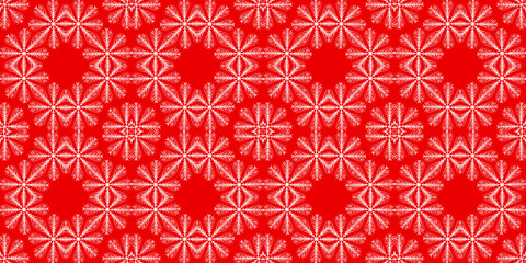 Christmas seamless pattern. Christmas background banner red. Frost pattern. Happy New Year.