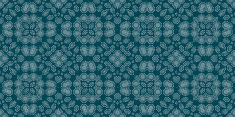 Christmas seamless pattern. Christmas background banner blue. Frost pattern. Happy New Year.