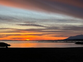 sunset over the sea © Nadine