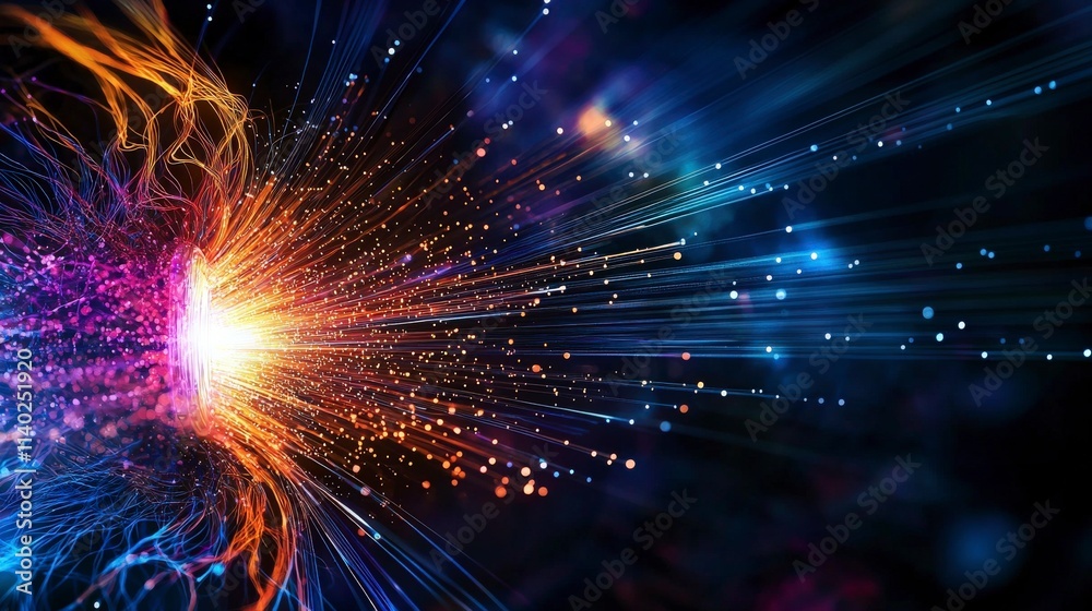 Poster optical principles in action photorealistic midjourney depiction of light dynamics digital art envir