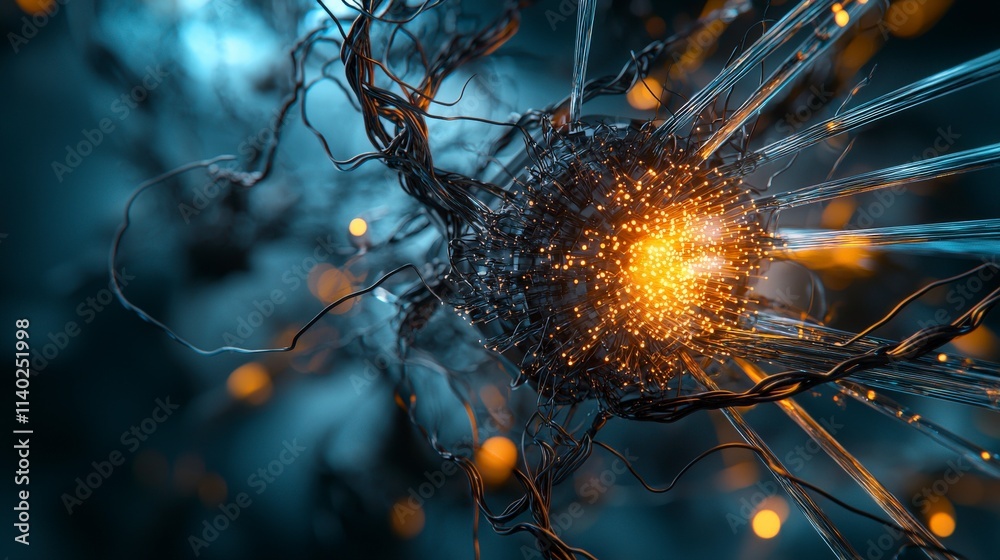 Poster Dynamic light refraction visualization of neuronal activity in a hypothetical neural network environment