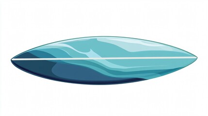 Obraz premium Surfboard Vector Isolated Design Illustration - Single