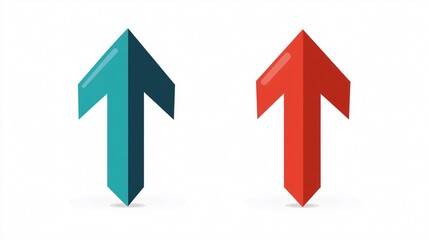 Professional Up and Down Arrow Vector Design for Graphic Projects