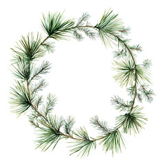 Wintertime Foliage Clipart Vector Illustration