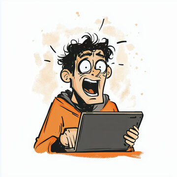 Angry Computer Cartoon Images Browse 9 066 Stock Photos Vectors And