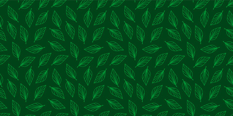 leaves vector pattern background. tea leaf pattern. leaves pattern background. seamless patterns with leaves background.