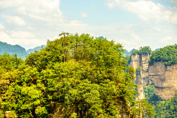 Zhangjiajie scenic area in Hunan Province, China