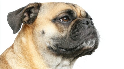 Obraz premium Portrait of a Lovely Brown Dog with Dark Muzzle