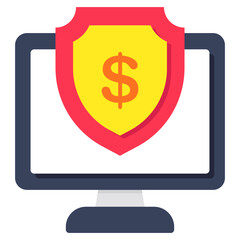 Premium design icon of money Security