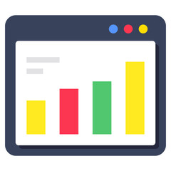 Modern design icon of web graph