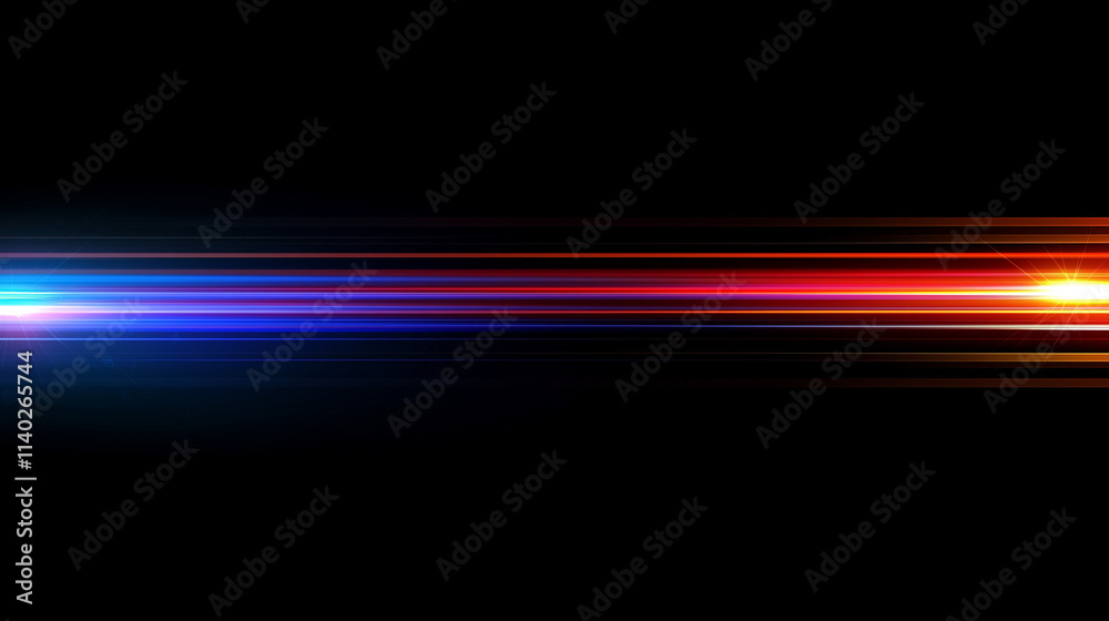 Poster  Dynamic Speed and Energy: Abstract Vector Background with Vibrant Blue and Red Light Streaks on a Dark Canvas. Perfect for Motion Graphics and Sports Designs.