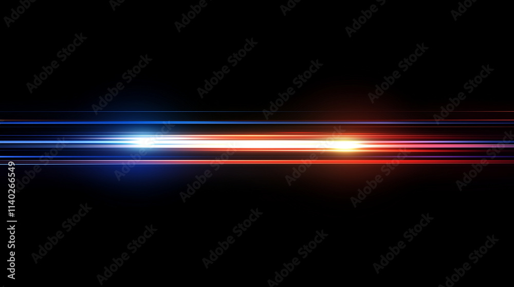 Poster  Dynamic Speed and Energy: Abstract Vector Background with Vibrant Blue and Red Light Streaks on a Dark Canvas. Perfect for Motion Graphics and Sports Designs.