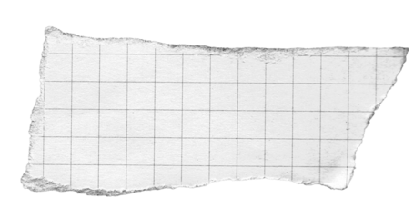 torn paper vintage note grid memo black and white