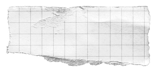 torn paper vintage note grid memo black and white