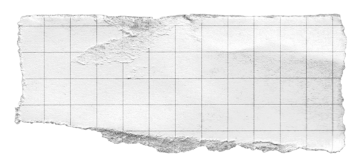 torn paper vintage note grid memo black and white