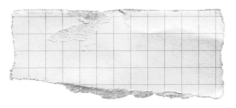 torn paper vintage note grid memo black and white