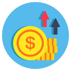 Premium design icon of high dollar value