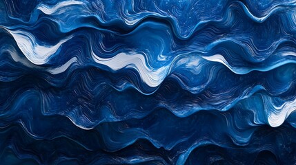 Obraz premium Calming Rhythms Illustration Featuring Soft Waves and Harmonious Abstract Patterns