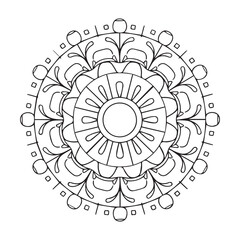 mandala design for meditation and coloring book, relaxing mandala art for inner peace, mandala art for wall art, henna design, tattoo design