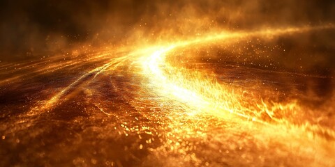 Fiery Comet Surface Close Up Solar Approach