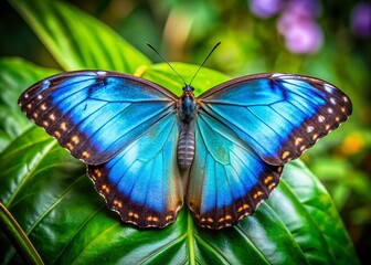 Blauer Morpho Butterfly Photography: Stunning Candid Shots of Blue Morpho Butterfly Wings