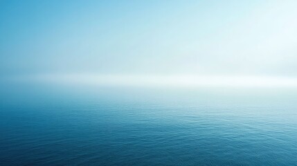 Obraz premium Tranquil Blue Ocean Water with Soft Horizon and Calm Atmosphere