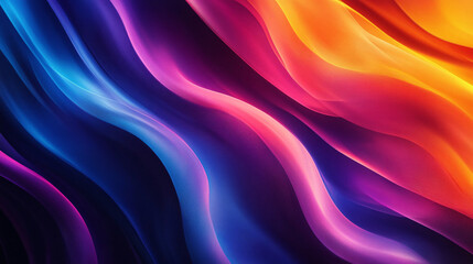 Obraz premium Abstract Vibrant Swirling Waves of Color - Dynamic Background