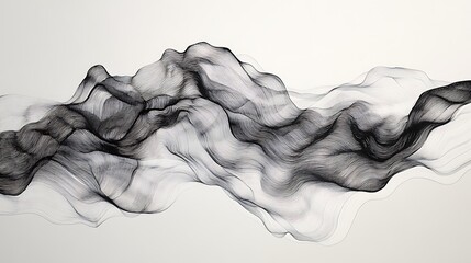 Calming Rhythms Illustration Featuring Soft Waves and Harmonious Abstract Patterns