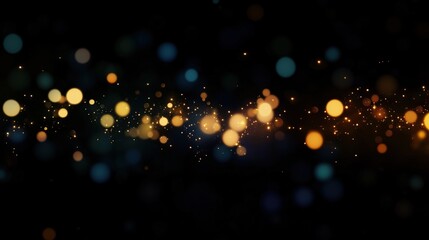 Abstract Softly Blurred Lights Creating a Magical Background, Bokeh Effect
