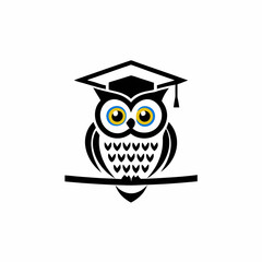Graduation Owl Logo Design.