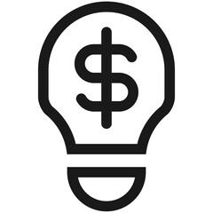 Idea Vector, Icon Or Logo Sign Isolated Symbol Illustration Outline Icon