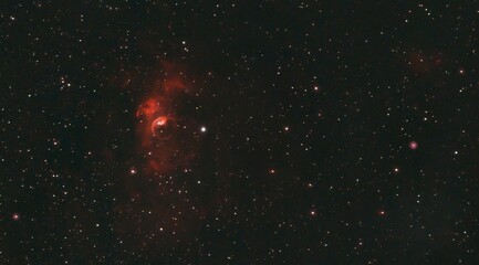 bubble nebula in the dark , ngc 7635