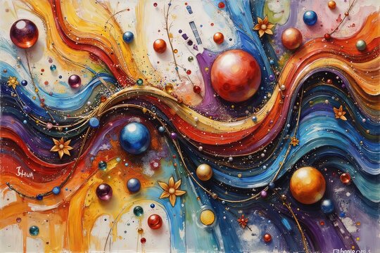 AI sfondo astratto dai colori vividi 02