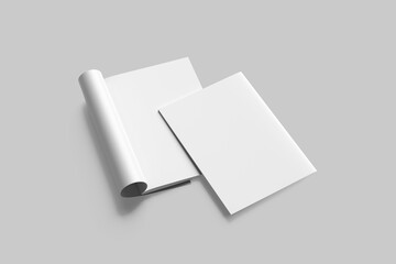 Blank a4 catalog white