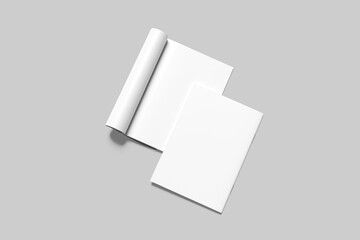 Blank a4 catalog white