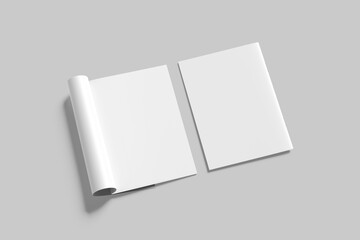 Blank a4 catalog white