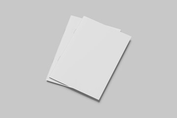 Blank a4 catalog white